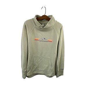 Ouray Sweatshirt Size Medium Asheville North Carolina Funnel Neck   Green NEW